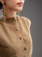 Suede Ochre Waistcoat