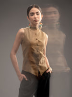 Load image into Gallery viewer, Suede Ochre Waistcoat