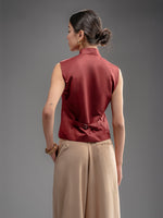 Load image into Gallery viewer, Burgundy Waistcoat