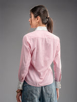 Load image into Gallery viewer, Pink &amp; White Stripped Shirt