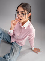 Load image into Gallery viewer, Pink &amp; White Stripped Shirt
